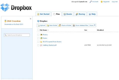 dropbox online.
